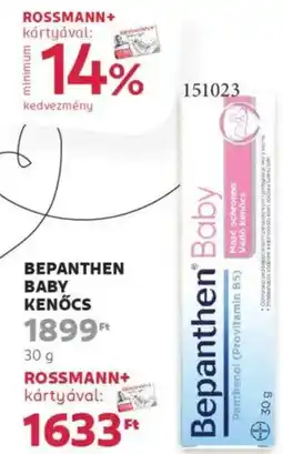 Rossmann Bepanthen Baby kenőcs ajánlat