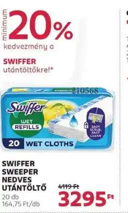 Rossmann Swiffer Sweeper Nedves utántöltő ajánlat
