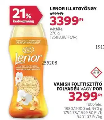 Rossmann Lenor Illatgyöngy ajánlat