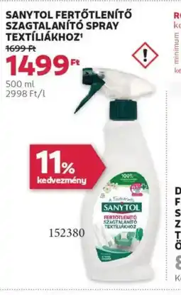 Rossmann Sanytol Fertőtlenítő szagtalanító spray ajánlat