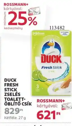 Rossmann Duck Fresh stick zselés toalett- öblítő csík ajánlat