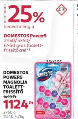 Rossmann Domestos zéró Magnolia toalett- frissítő ajánlat