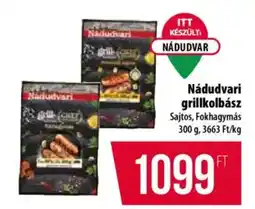 Coop Nádudvari grillkolbász ajánlat