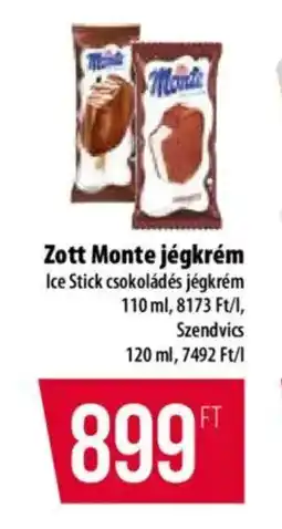 Coop Zott Monte jégkrém ajánlat