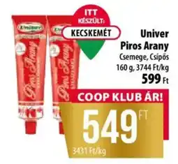 Coop Univer Piros Arany ajánlat