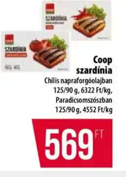Coop Coop szardínia ajánlat