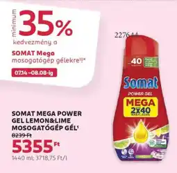 Rossmann Somat Mega Power gel lemon&lime mosogatógép gél ajánlat