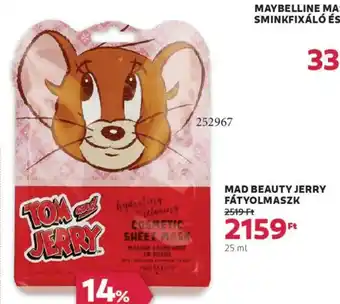 Rossmann Mad Beauty Jerry fátyolmaszk ajánlat