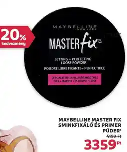 Rossmann Maybelline Master fix sminkfixáló és primer ajánlat