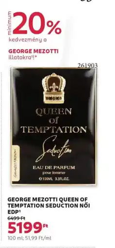 Rossmann George Mezotti queen of temptation seduction ajánlat