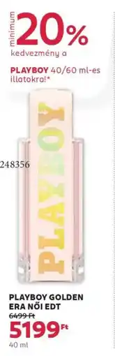 Rossmann Playboy Golden era női edt ajánlat