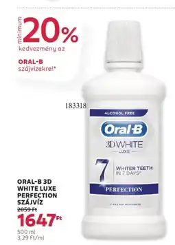 Rossmann Oral-B 3D white luxe perfection szájvíz ajánlat