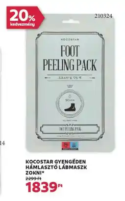 Rossmann Kocostar Gyengéden hámlasztó lábmaszk zokni ajánlat