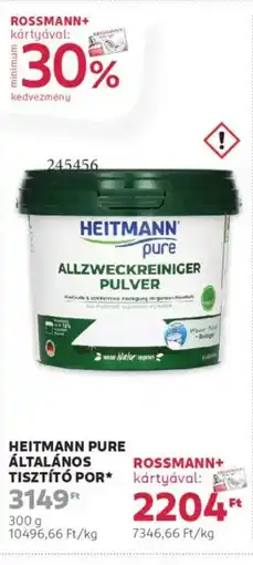 Rossmann Heitmann Pure általános tisztító por ajánlat