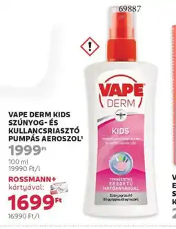 Rossmann Vape Derm kids szúnyog- és kullancsriasztó ajánlat