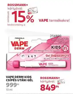 Rossmann Vape Derm kids csípés utáni gél ajánlat
