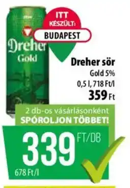 Coop Dreher sör ajánlat