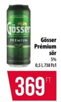 Coop Gösser Prémium sör ajánlat