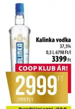 Coop Kalinka vodka ajánlat