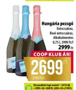 Coop Hungária pezsgő ajánlat