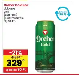 Spar Dreher Gold sör ajánlat