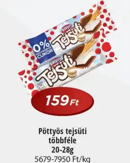 Real Pöttyös tejsüti többféle ajánlat