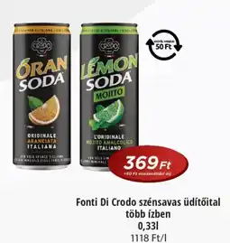 Real Fonti Di Crodo szénsavas üdítőital ajánlat