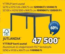 JYSK YTTRUP kerti asztal ajánlat