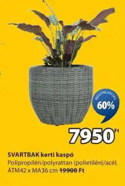 JYSK SVARTBAK kerti kaspó ajánlat