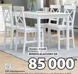 JYSK EJBY étkezőgarnitúra ajánlat