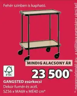 JYSK GANGSTED zsúrkocsi ajánlat