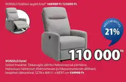 JYSK VONSILD felállást segítő fotel ajánlat