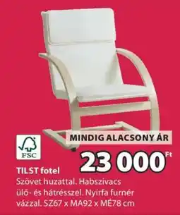 JYSK TILST fotel ajánlat