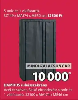 JYSK DAMHUS ruhásszekrény ajánlat