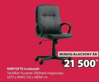 JYSK NIMTOFTE irodaszék ajánlat