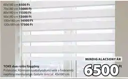 JYSK TOKE duo rolós függöny ajánlat