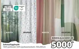 JYSK ZUHANYFÜGGÖNYÖK ajánlat