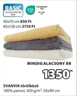 JYSK SVANVIK törölköző ajánlat
