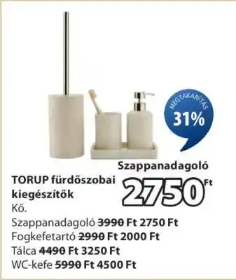 JYSK TORUP fürdőszobai kiegészítők ajánlat