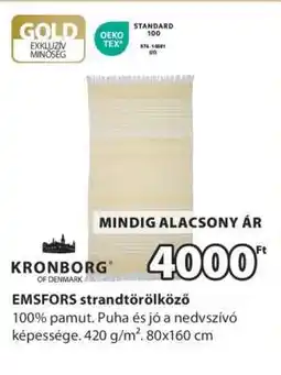 JYSK EMSFORS strandtörölköző ajánlat