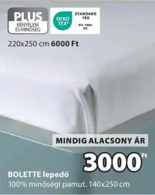 JYSK BOLETTE lepedő ajánlat