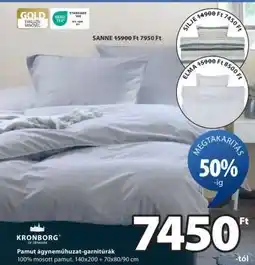 JYSK KRONBORG Pamut ágyneműhuzat-garnitúrák ajánlat