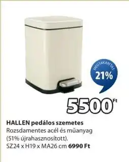 JYSK HALLEN pedálos szemetes ajánlat