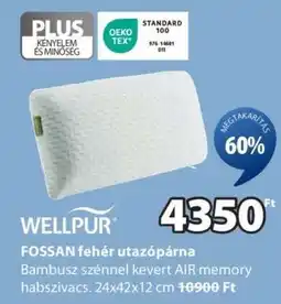 JYSK WELLPUR FOSSAN fehér utazópárna ajánlat