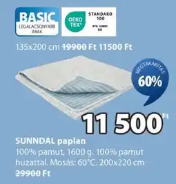 JYSK SUNNDAL paplan ajánlat