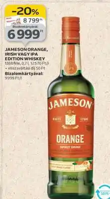 Auchan Jameson Orange, Irish vagy IPA Edition Whiskey ajánlat