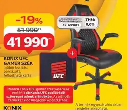 Auchan KONIX UFC GAMER SZÉK ajánlat