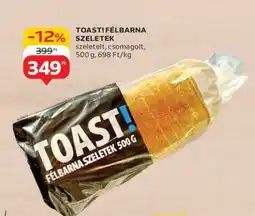 Auchan TOAST! FÉLBARNA SZELETEK ajánlat