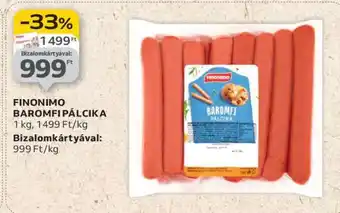 Auchan FINONIMO BAROMFI PÁLCIKA ajánlat