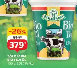 Auchan ZÖLDFARM BIO TEJFÖL ajánlat